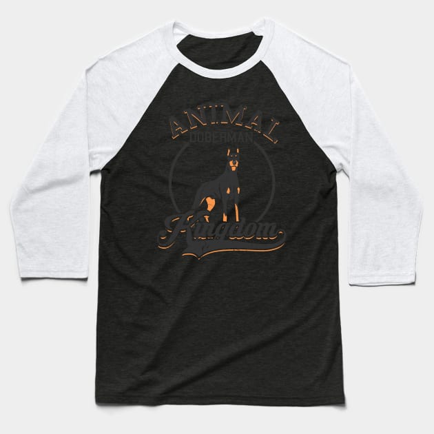 animal kingdom doberman Baseball T-Shirt by absolemstudio